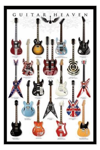 Guitar heaven gitarre poster - guitar,