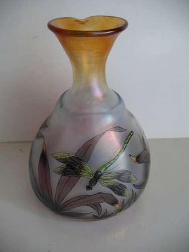 Irisierende glas vase - irisierende,