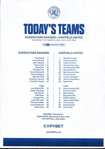 Queens park rangers - queens, v