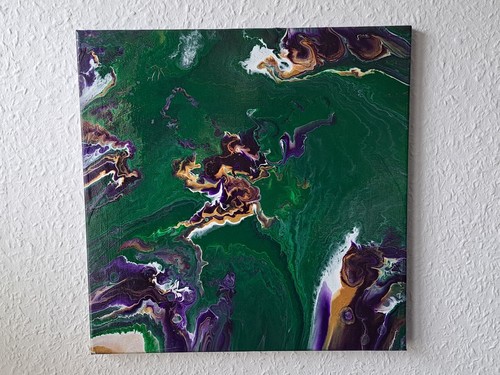 Abstraktes acrylbild x 40 - /,