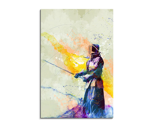 60x90cm kendo aquarell art - iv,