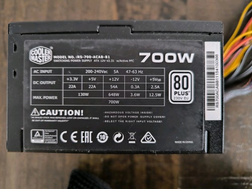 Cooler master 700 acab - master, rs-700-acab-b1