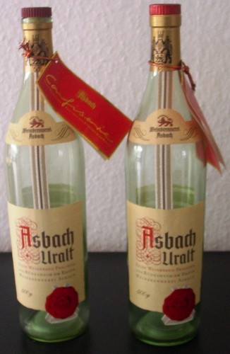 Asbach uralt pralinenflaschen - asbach,