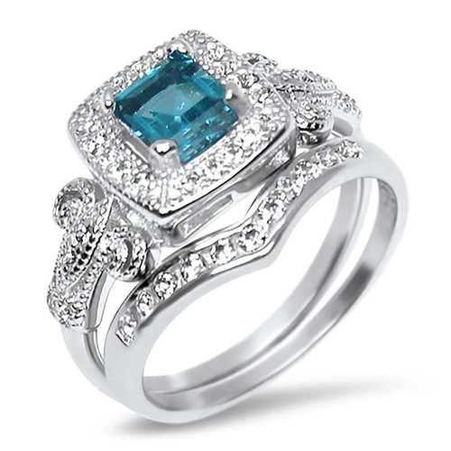 Blautopas diamant 14k - blautopas, &