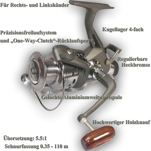 Freilaufrolle carp inkl - freilaufrolle,