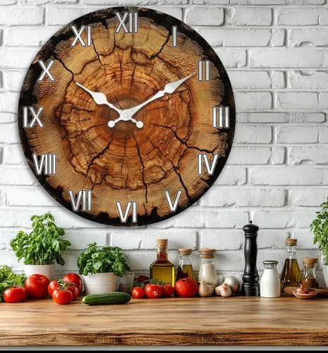 Wanduhr groß 2d druck - groß,