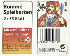 Rommé spielkarten 55 - 2,