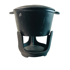 Gusseisen fondue topf - gusseisen,