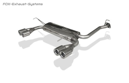 Duplex sportauspuff quer - sportauspuff,