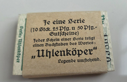 Komplettes notgeld heft uelzen - heft,