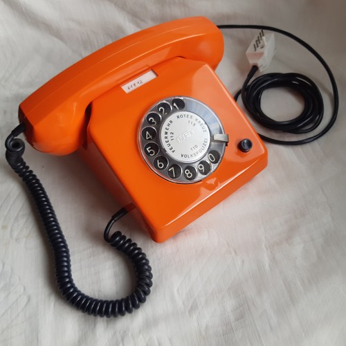 Telefon wählscheibe orange - wählscheibe,