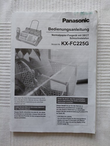 Faxgerät fc225 nur - faxgerät, kx-fc225,