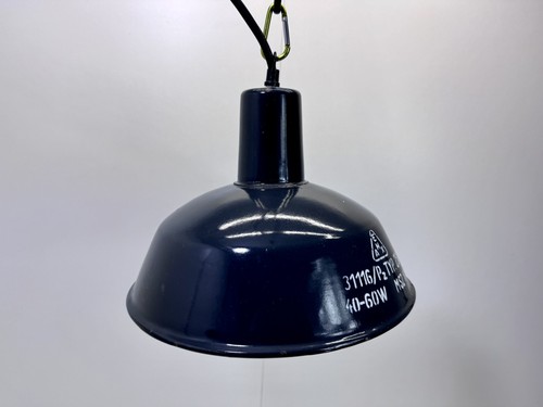 Alte fabriklampe emaille - emaille, lampe
