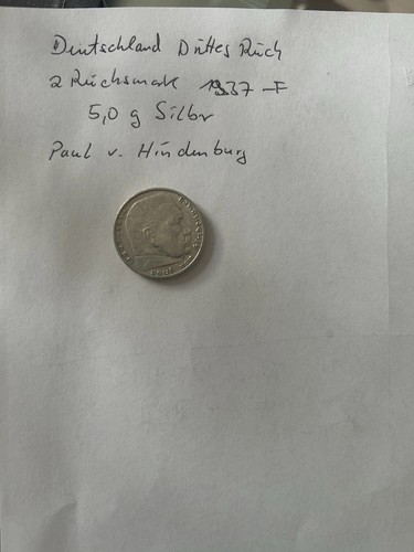 Reichsmark 1937 f - reichsmark,