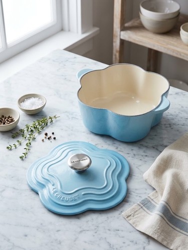 Creuset cocotte fleur - le, cm