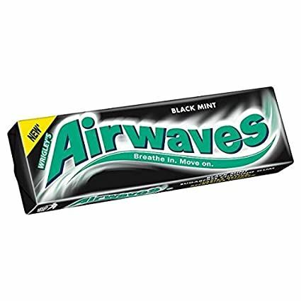 Airwaves black mint kaugummi - black,