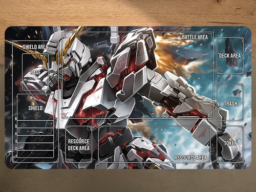 Gundam tcg playmat unicorn - gundam,