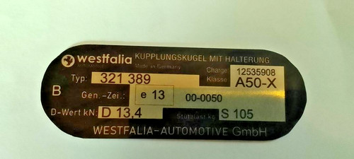 Typenschild ahk - typenschild,