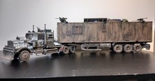 Postapokalyptischer sattelzug - postapokalyptischer,