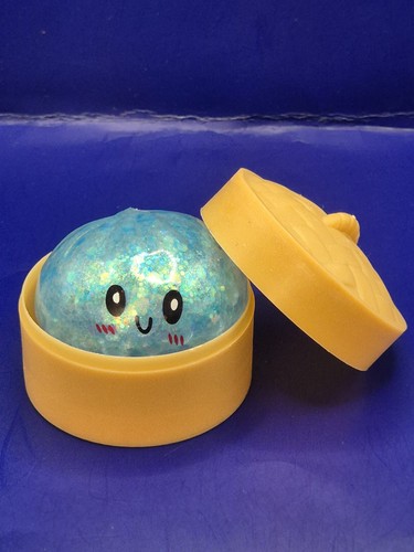 Dumpling mini squishy - dumpling, glitzer