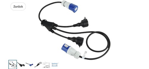 Adapter kabel cee stecker - adapter,