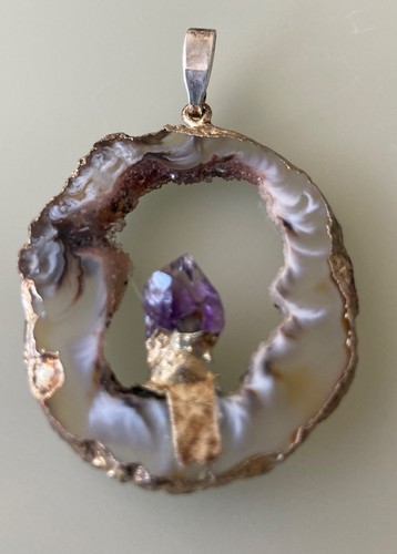Anhänger mit amethyst - anhänger,