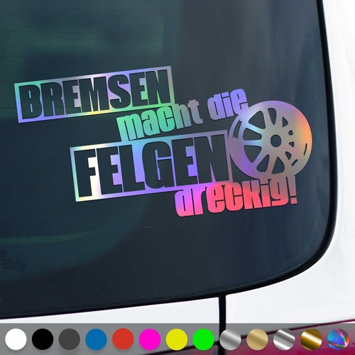 Bremsen aufkleber macht - aufkleber,