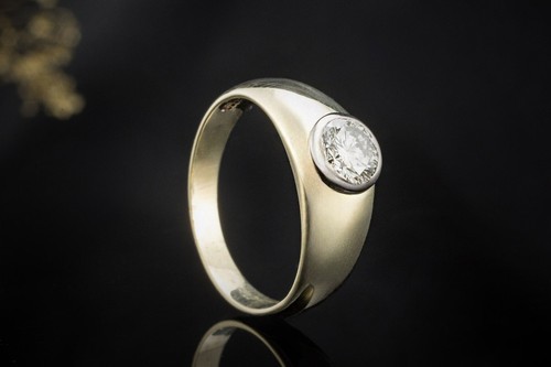 Klassischer solitär ring - solitär,