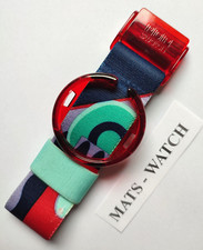 POP-SWATCH BIG+APWR107 ART DECO+STRETCHBAND+ORIGINAL-RING+NEU/NEW