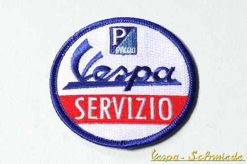 Vespa aufnäher servizio - aufnäher, "servizio"