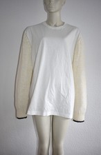 MM6 MAISON MARGIELA 💗 Pullover Sweatshirt in Weiß & Creme Offwhite - NEU - M