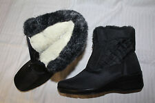 Damen Winterstiefel Stiefel Stiefelette gefüttert Innenpelz Schwarz Gr. 37 39 40