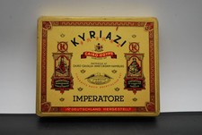 Antike Blechdose, Zigarettendose, KYRIAZI IMPERATORE, 50er Box, 1930/40er Jahre