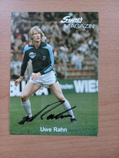 Original signierte Autogrammkarte von Borussia Mönchengladbach (UWE RAHN 1980/81