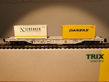 13979 K Minitrix Spur N Containertragwagen, Bauart Sgss–y 703 der DB AG