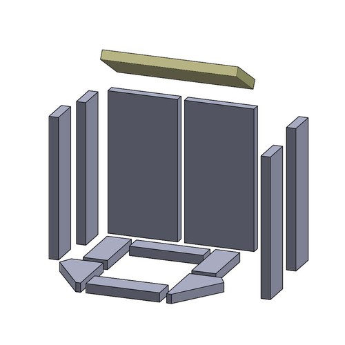 Heizgasumlenkplatte 365 140 - heizgasumlenkplatte, x