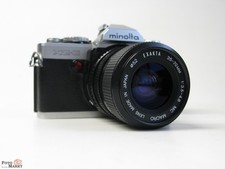 Minolta XG-S SLR Kamera + Zoom-Objektiv Exakta 35-70 mm Macro lens Spiegelreflex