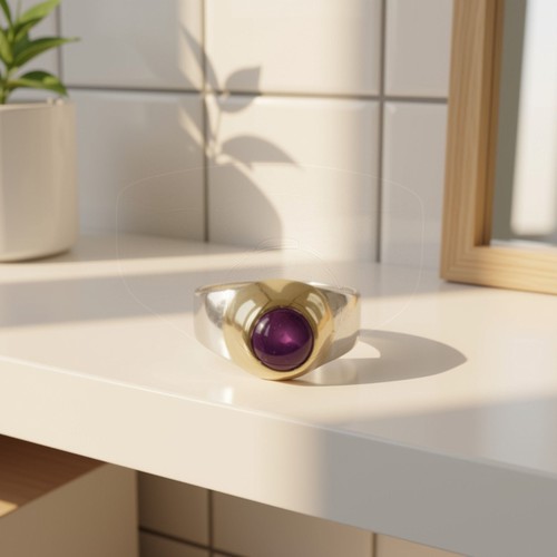Modernist bicolor ring 925 - ring,