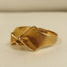 Wundervoller Lapponia Ring 585 Gold Finnland 1979 Björn Weckström / CU 275(9)