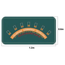 Poker Tischset Gummimatte 120x60cm 180x90cm Unterhaltsset Spielzubehör
