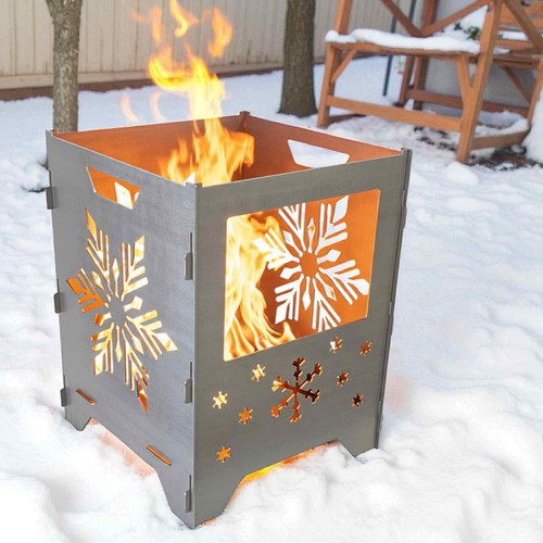Feuerkorb schneeflocken - feuerkorb,