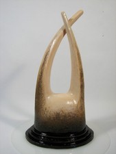 Keramik Figur  WI signiert glasiert Galerie 90s Osteuropa art brut pottery