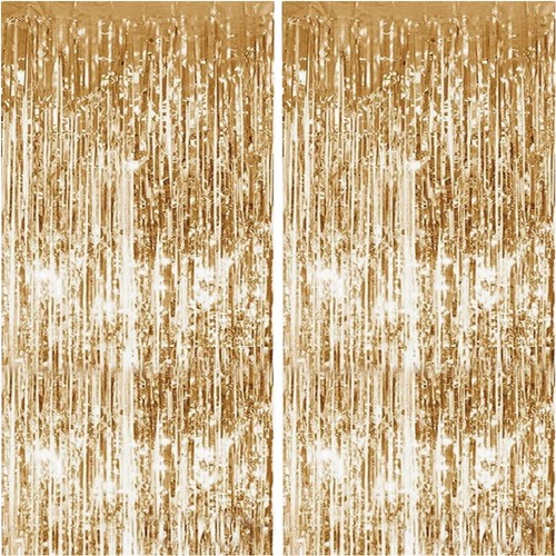 Champagnerfarbene lametta - champagnerfarbene,
