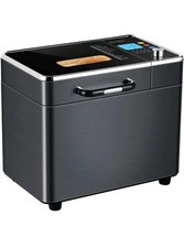 Brotbackautomat 18 Programme, (Brot , Joghurt, Kuchen) 600 W Schwarz Edelstahl 