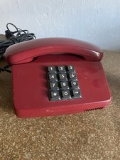 Deutsche Bundespost Tastwahltelefon FeTAp 0111 Weinrot, Gebraucht rot Tasten