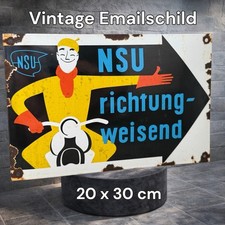 Vintage Alt NSU Emaille