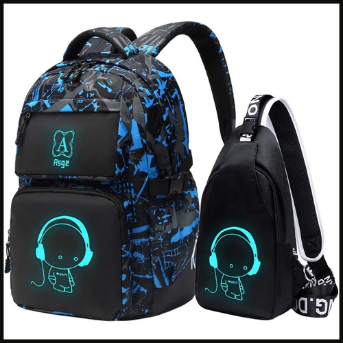 Schulrucksack blau - schulrucksack,