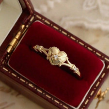 18K VERGOLDETER RING ZIERLICH