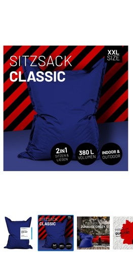 Lumaland sitzsack xxl outdoor - xxl,