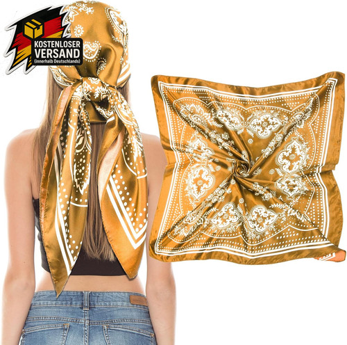 Seidenschal damen 90x90 - seidenschal,